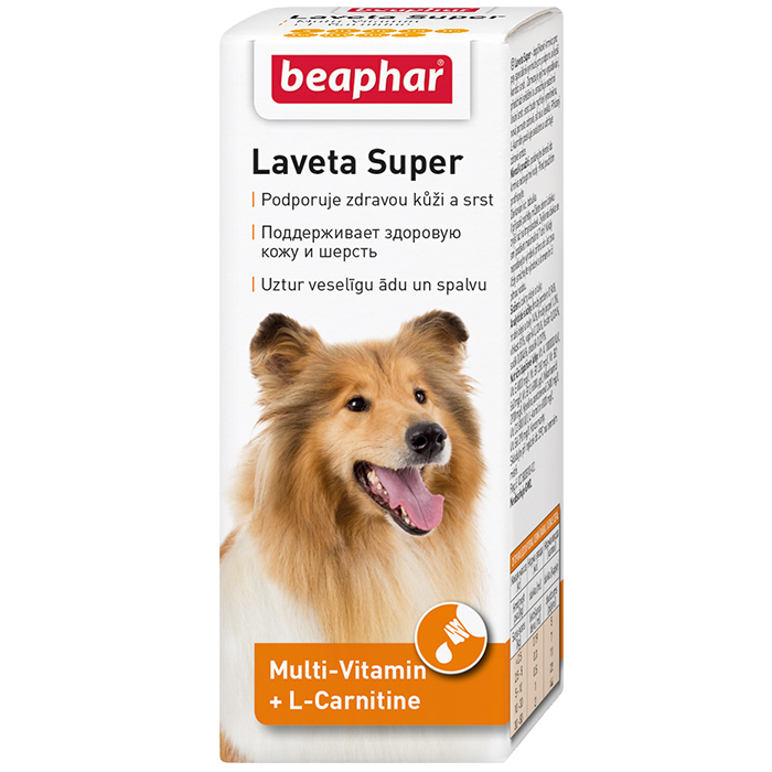 Beaphar Кормова добавка Laveta Super для собак 50 мл